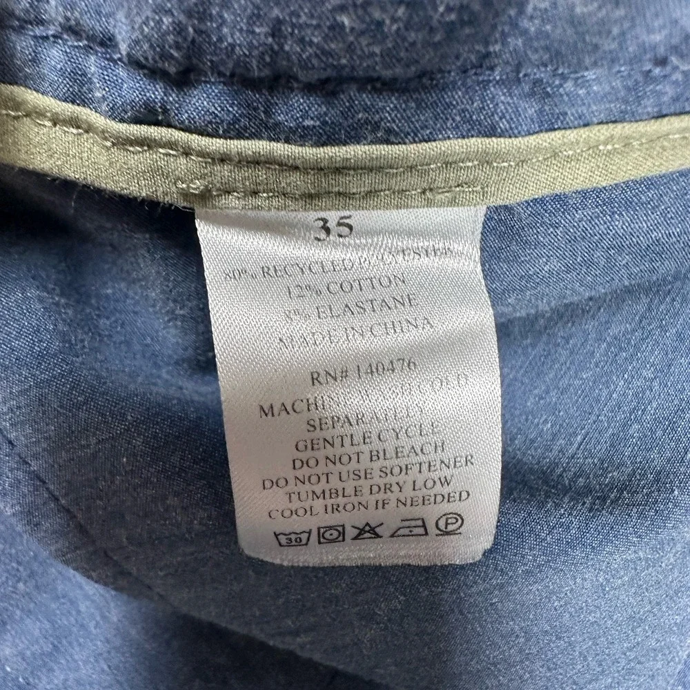 Faherty Shorts Men's Size 35 Blue All Day Hybrid Drawstring Beach Golf Outdoor